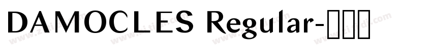 DAMOCLES Regular字体转换